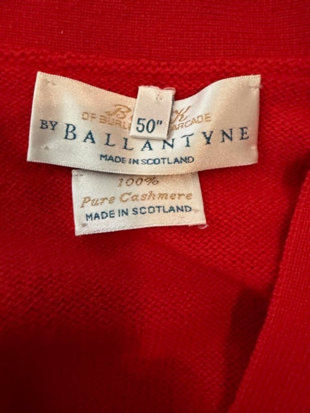 VINTAGE Mens Berk of Burlington Arcade by Ballantyne Cardigan 100% Cashmere RARE - Picture 6 of 11